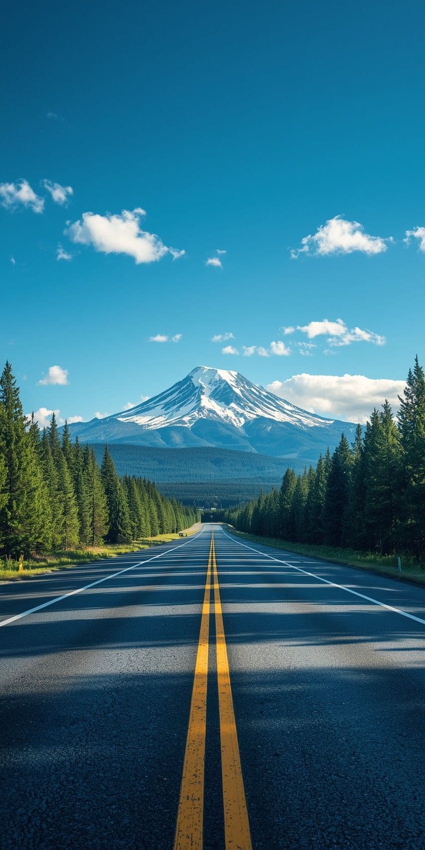 Mountain Road Highway Scenic Landscape View