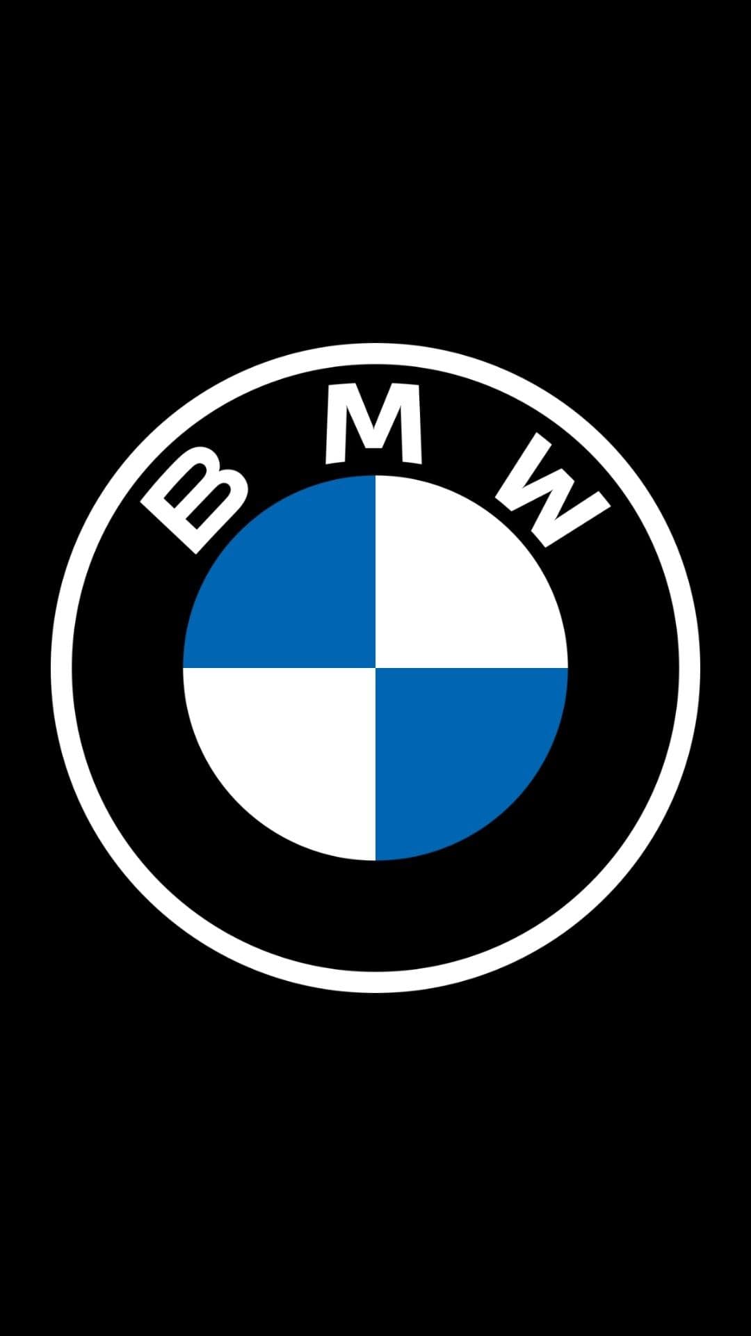BMW Logo Minimal Black Background Wallpaper