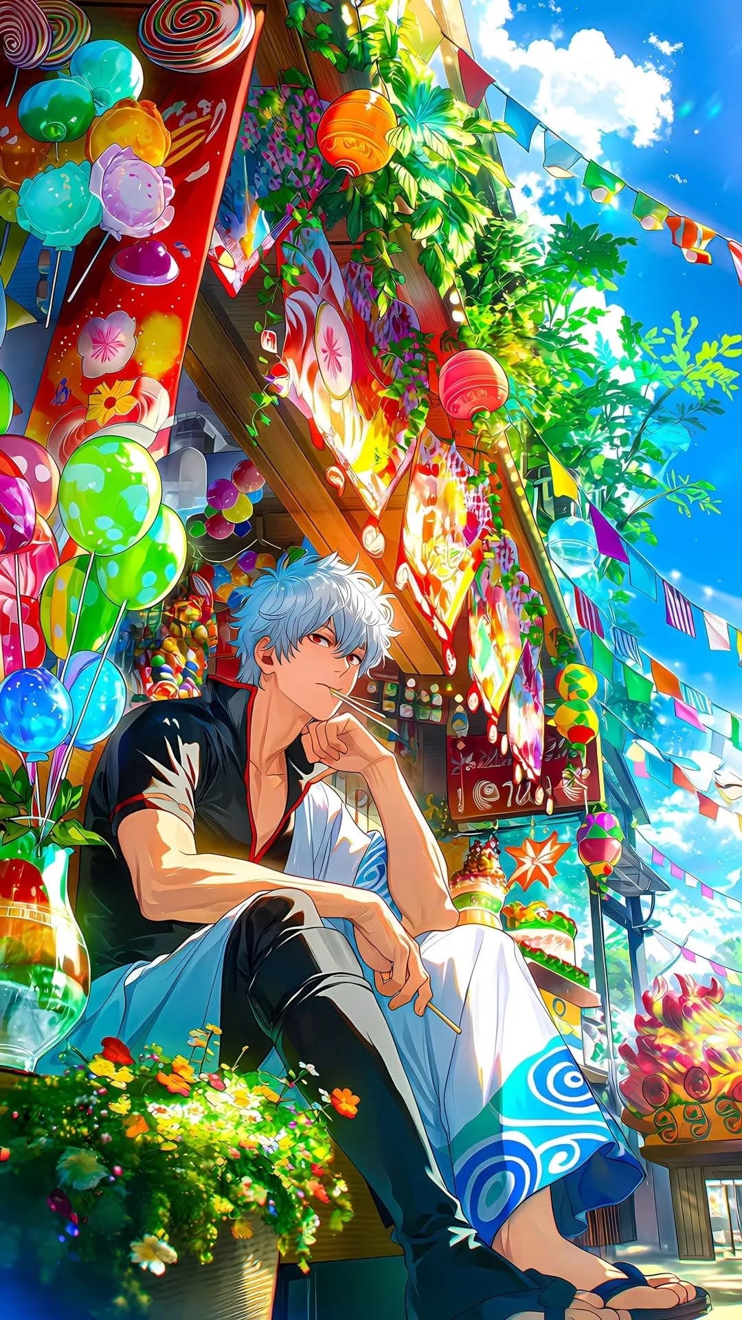Anime Character Festival Celebration Wallpaper