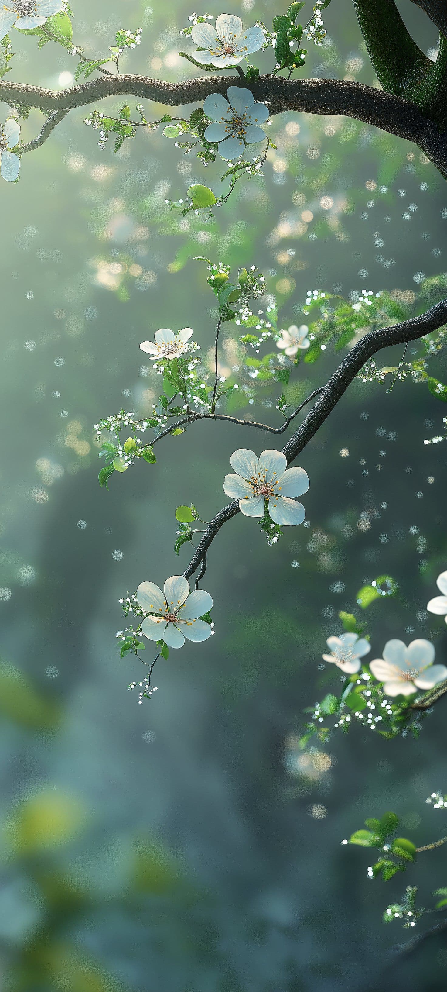 Spring Blossoms Bokeh Floral Nature Background