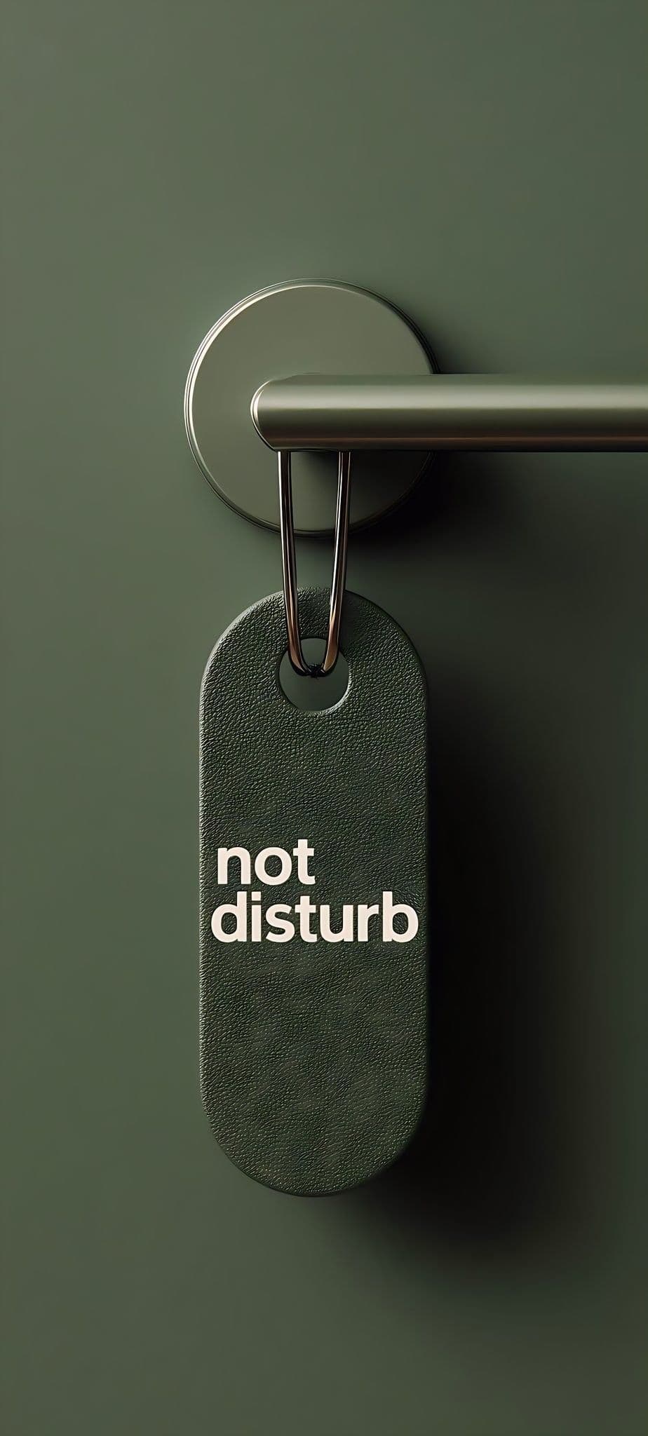 Do Not Disturb Door Hanger Minimalist Design