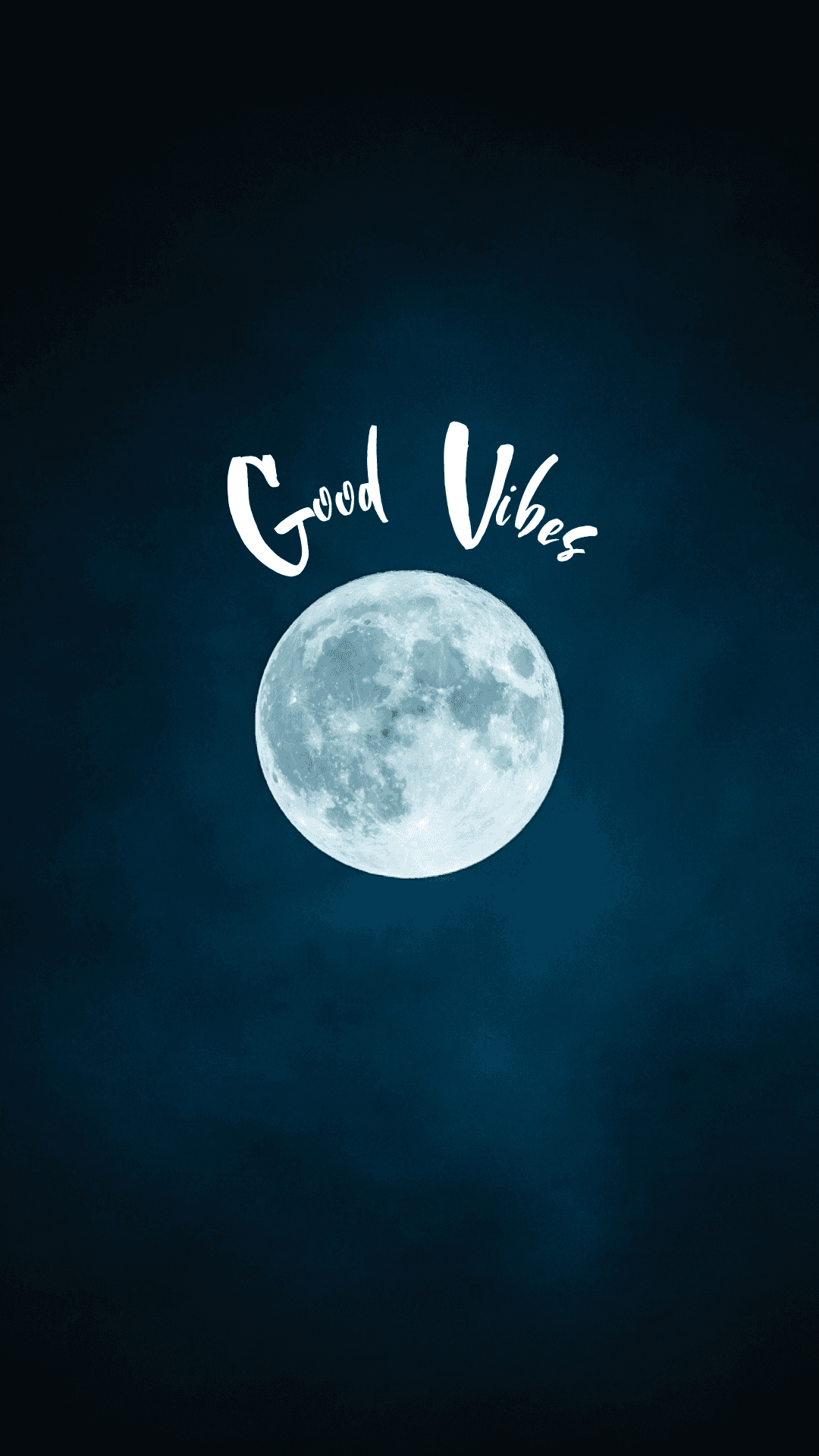 Full Moon Good Vibes Quote