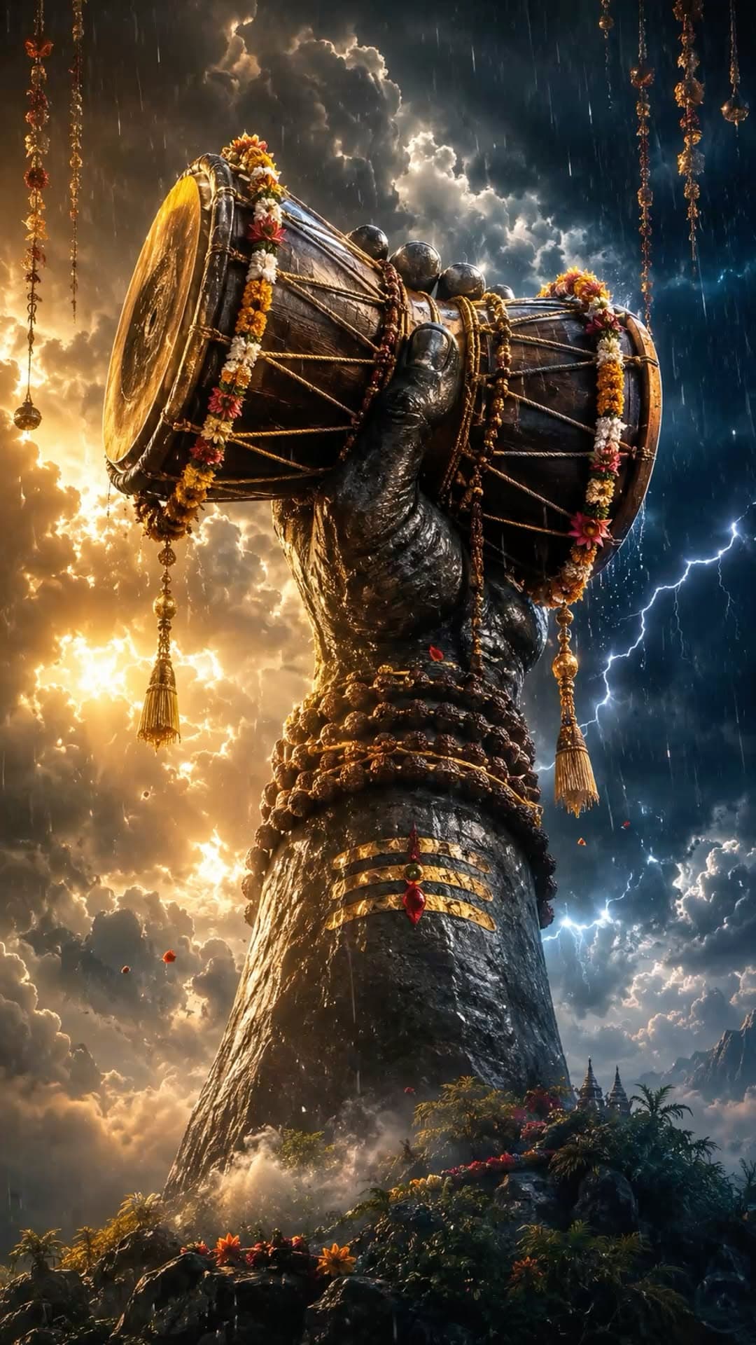 Shiva Hand Holding Damru