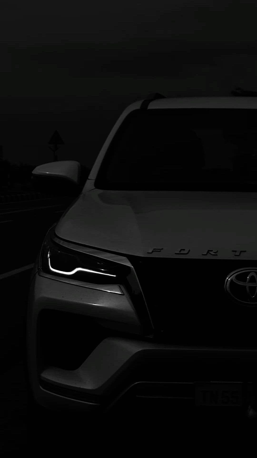 Dark Toyota Fortuner Front Profile