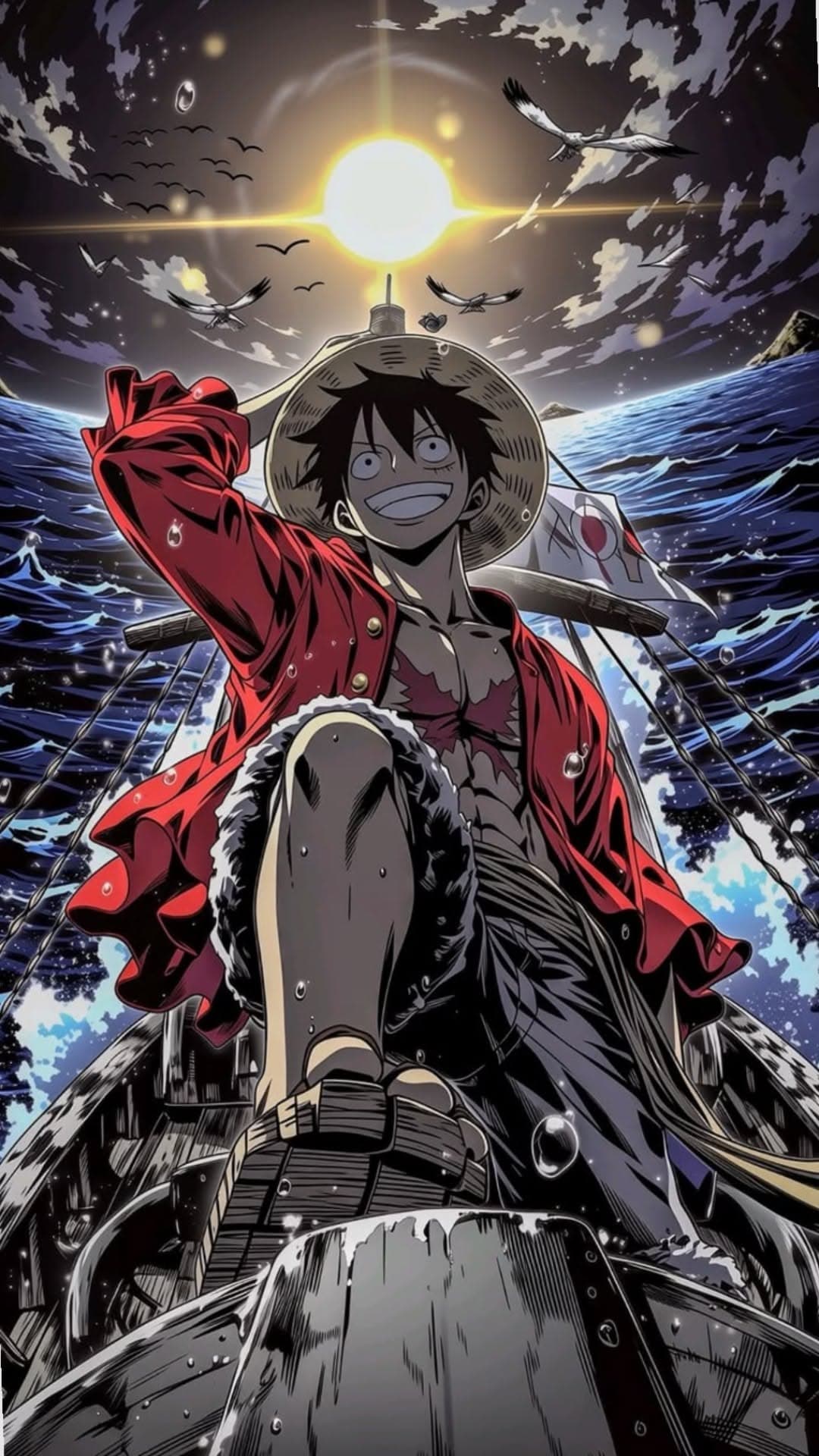 Monkey D Luffy Standing on Ship
