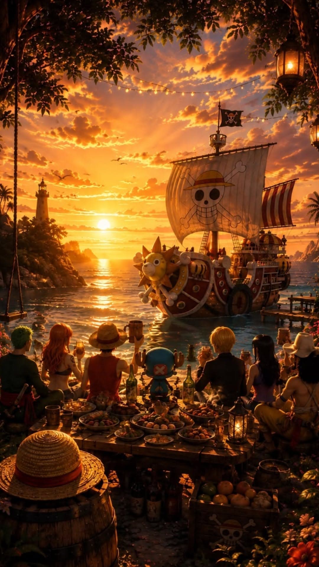 Straw Hat Pirates Sunset Party