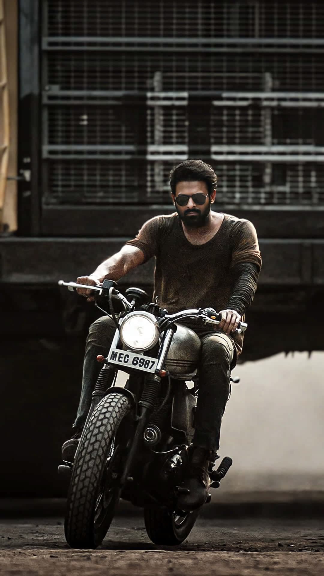 Prabhas Riding Bike in Salaar
