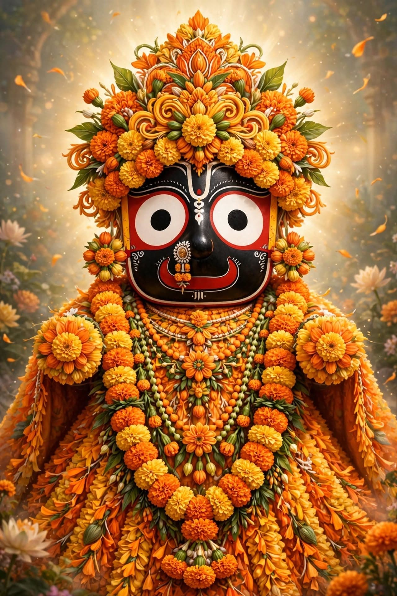 Lord Jagannath Flower Garlands Decoration