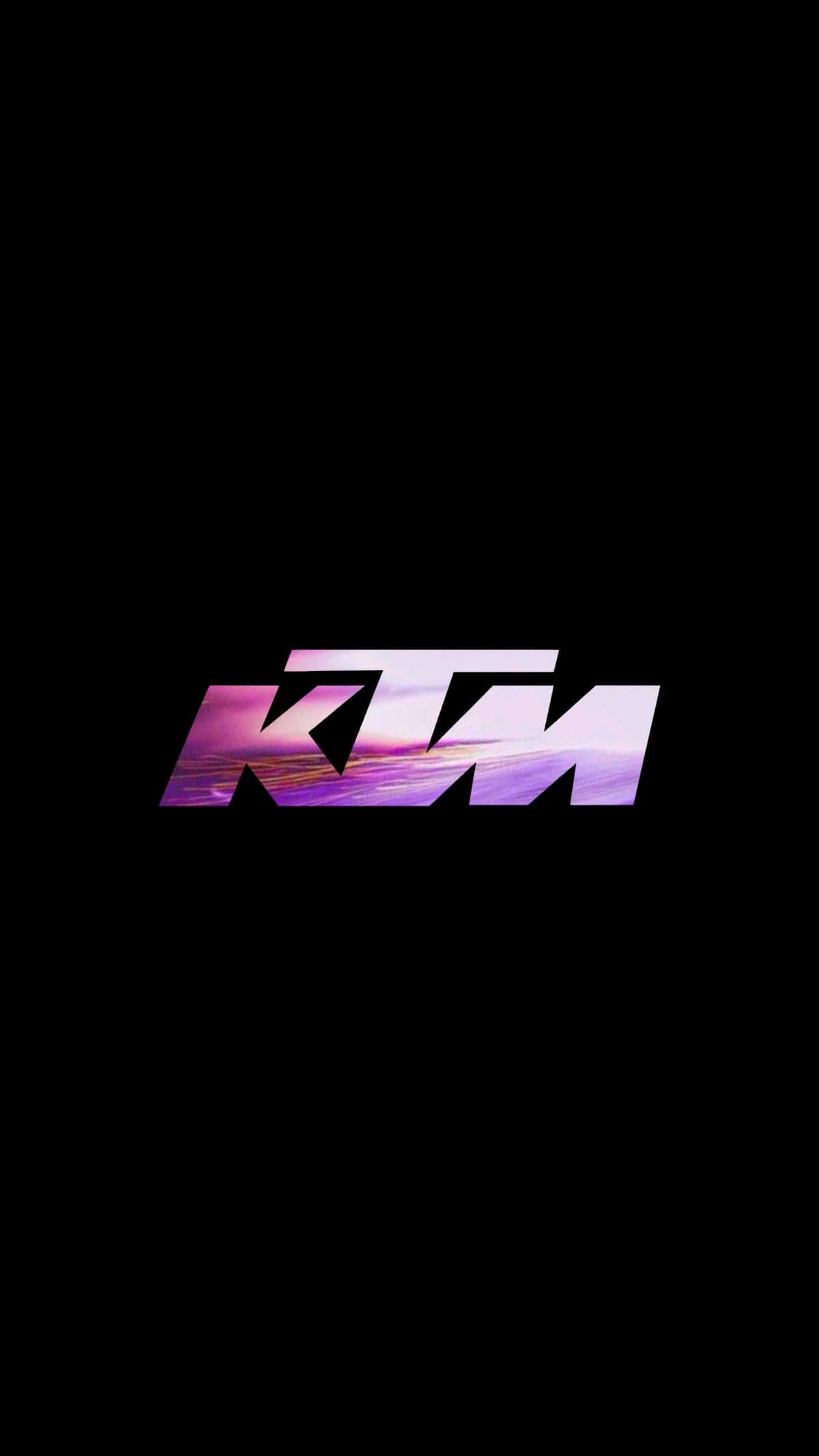 KTM Logo Purple Black Background