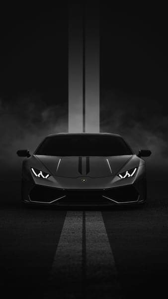 Black Lamborghini Huracan Luxury Sports Car