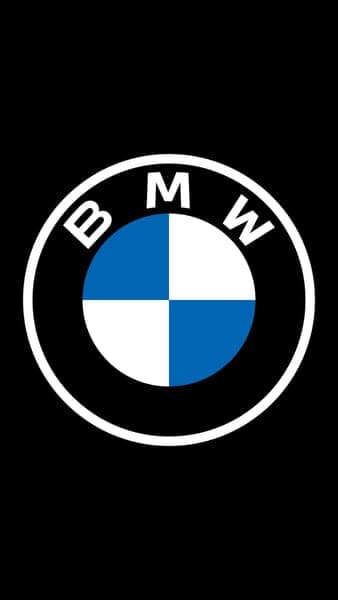 BMW Logo Minimal Black Background Wallpaper
