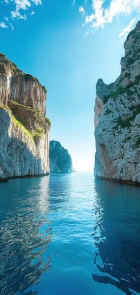 Dramatic Coastal Cliffs and Turquoise Waters