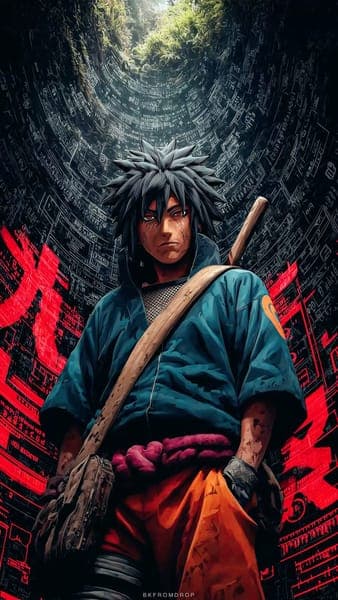 Madara Uchiha Dark Warrior Anime Art