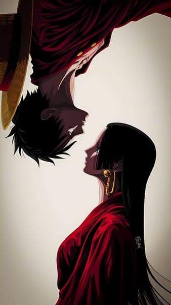 Anime Couple Romantic Profile Art
