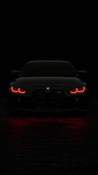 BMW M Sport Car with Red LED Headlights