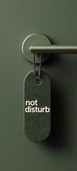 Do Not Disturb Door Hanger Minimalist Design