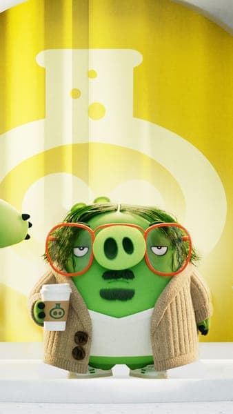 Cute Minion with Glasses Coffee Break Cartoon Wallpaper