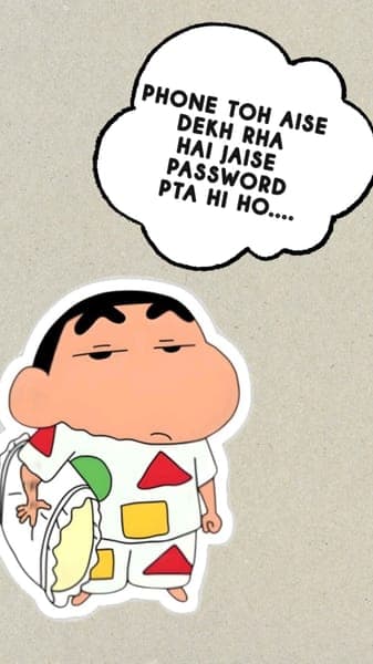Funny Phone Password Cartoon Wallpaper