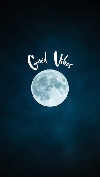 Full Moon Good Vibes Quote
