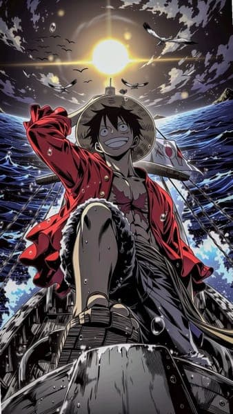 Monkey D Luffy Standing on Ship