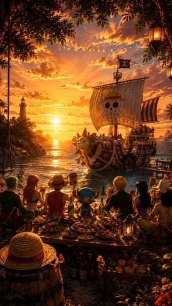 Straw Hat Pirates Sunset Party
