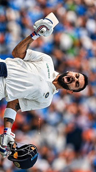 Virat Kohli Roaring Test Celebration