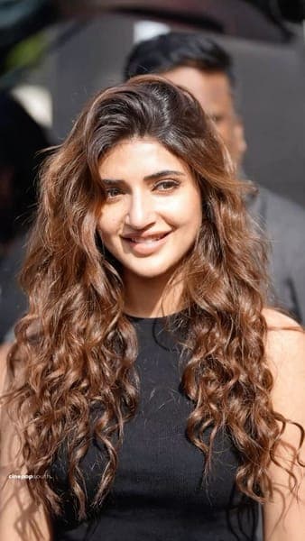 Sreeleela Smiling in Black Top