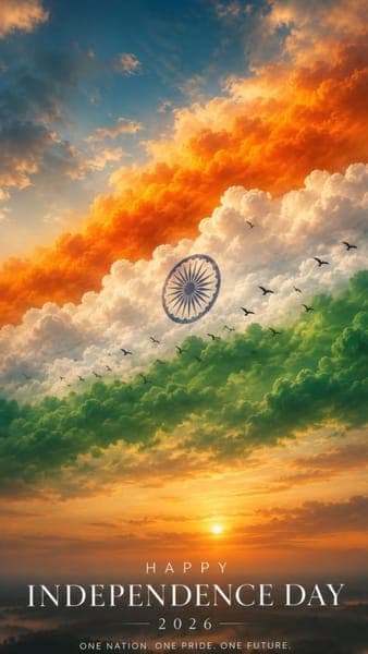 Indian Flag Cloud Sky Sunset