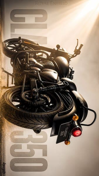 Matte Black Royal Enfield Classic 350