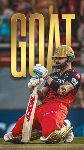 Virat Kohli RCB GOAT Pose